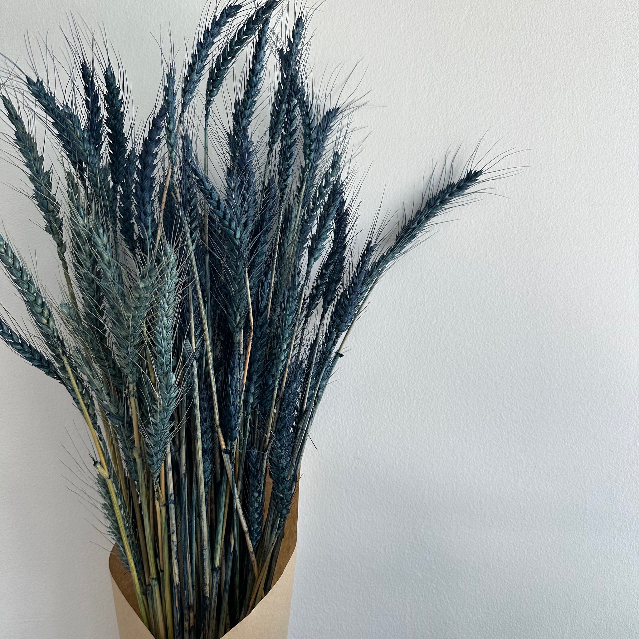 Dried Wheat Bouquet - Royal Blue Grande